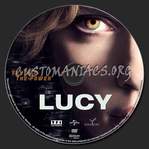 Lucy dvd label