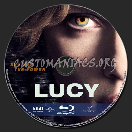 Lucy blu-ray label