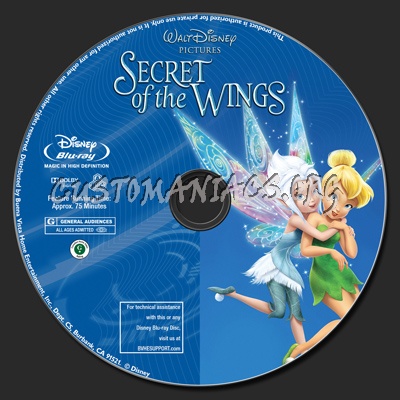 Tinker Bell: Secret of the Wings blu-ray label