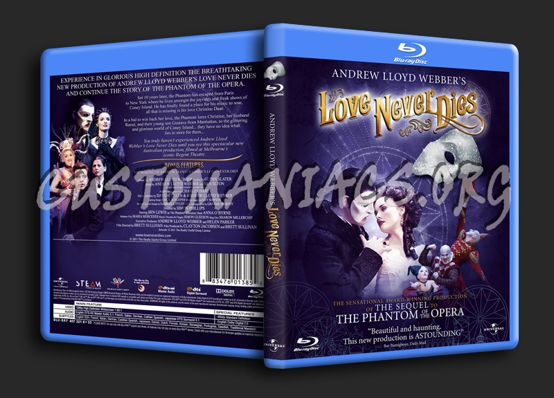 Love Never Dies blu-ray cover