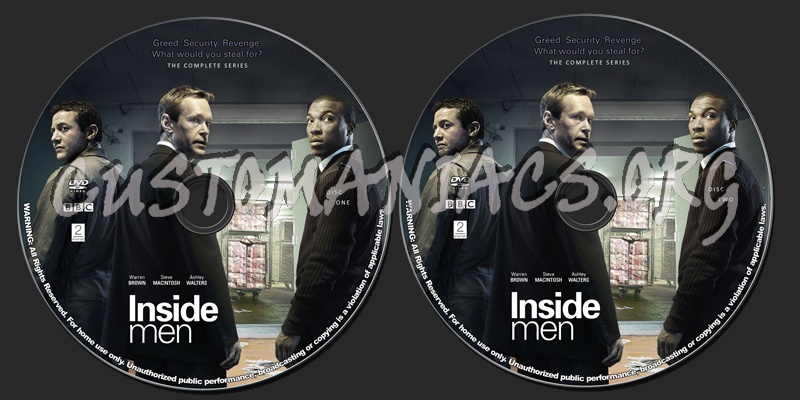 Inside Men (2012) (2 discs) dvd label