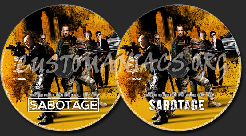 Sabotage dvd label