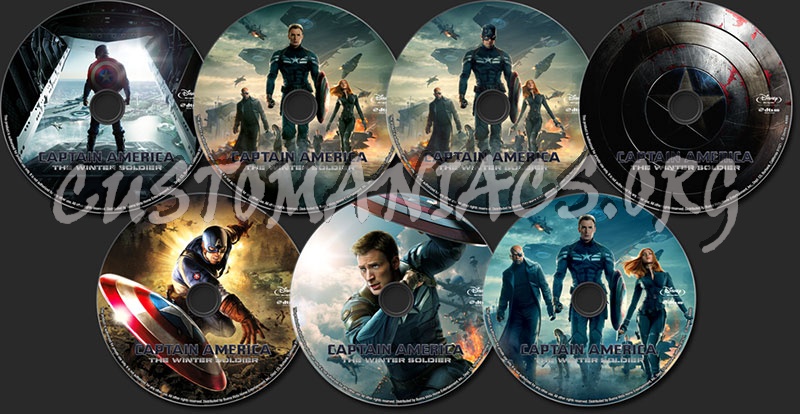 Captain America: The Winter Soldier blu-ray label