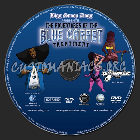 The Adventures of the Blue Carpet Treatment dvd label