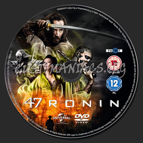 47 Ronin dvd label