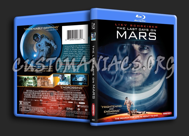 The Last Days on Mars blu-ray cover