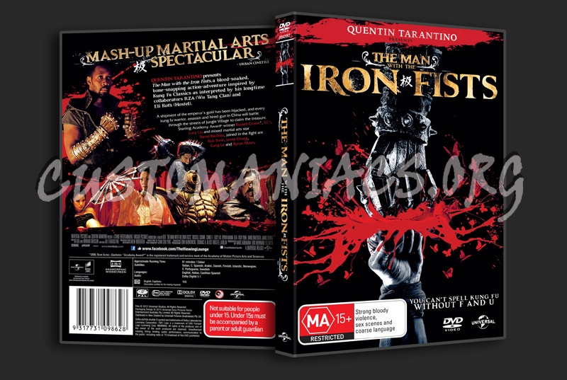 The Man With the Iron Fists dvd cover