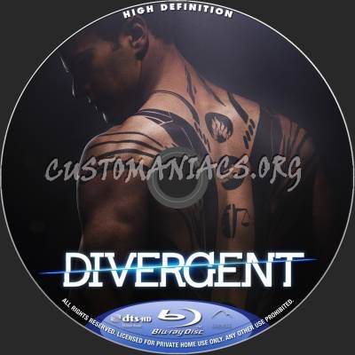 Divergent blu-ray label