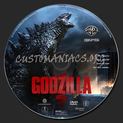 Godzilla dvd label