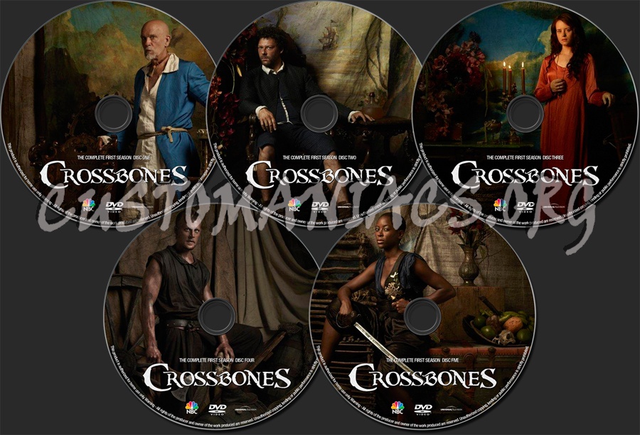 Crossbones Season 1 dvd label