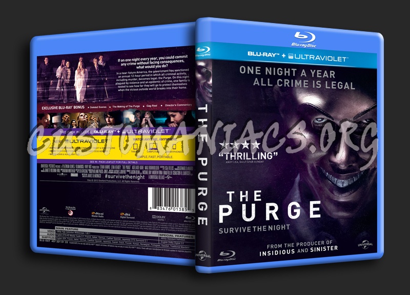 The Purge blu-ray cover