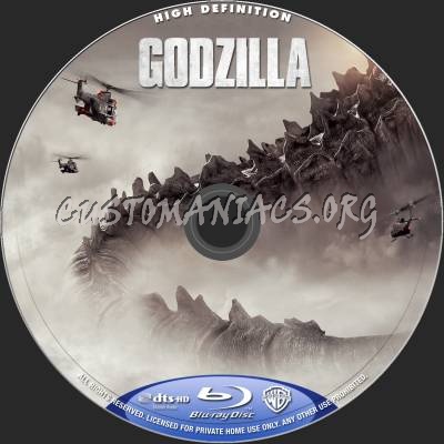 Godzilla (2014) blu-ray label