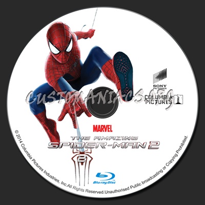Amazing Spider-man 2 BluRay blu-ray label