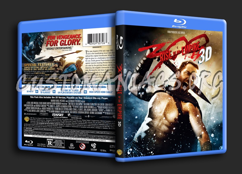 300: Rise of an Empire 3D blu-ray cover