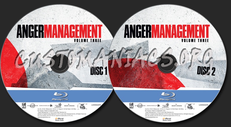 Anger Management Season 3 blu-ray label
