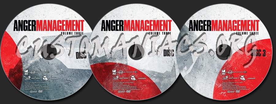 Anger Management Season 3 dvd label