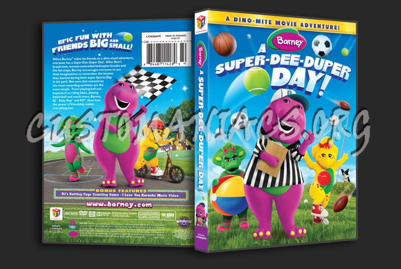 Barney: A Super-Dee-Duper Day! dvd cover