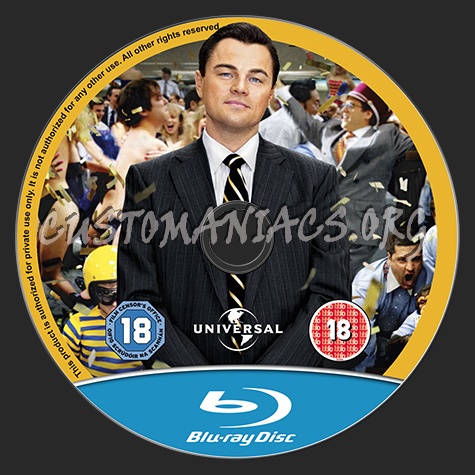 The Wolf of Wall Street blu-ray label