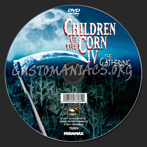 Children of the Corn IV The Gathering dvd label