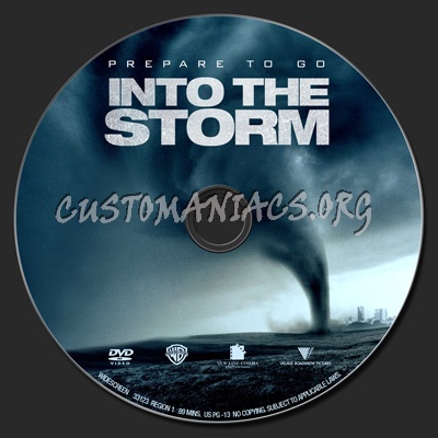 Into The Storm dvd label