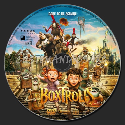 The Boxtrolls dvd label