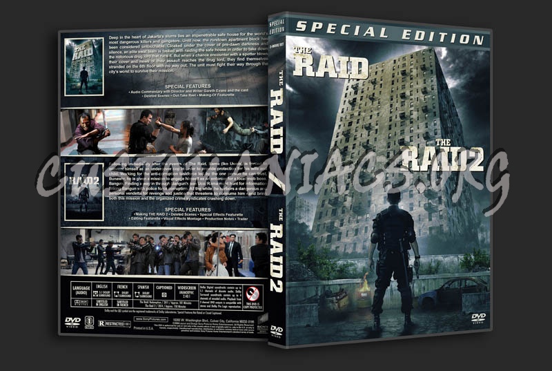 The Raid / The Raid 2 Double dvd cover