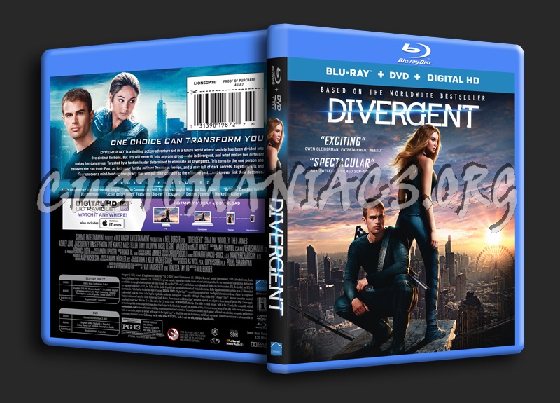 Divergent blu-ray cover