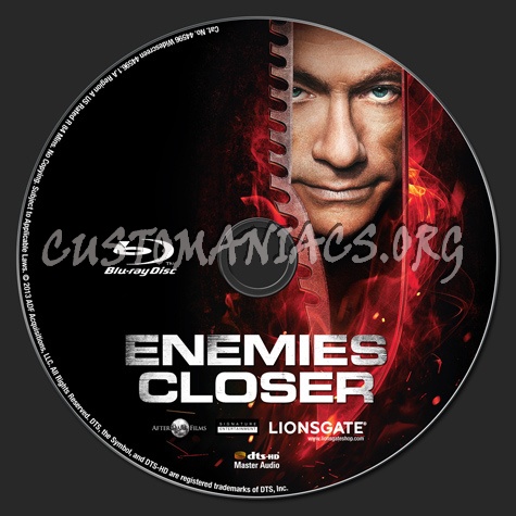 Enemies Closer blu-ray label