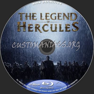 The Legend Of Hercules blu-ray label