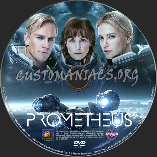 Prometheus dvd label