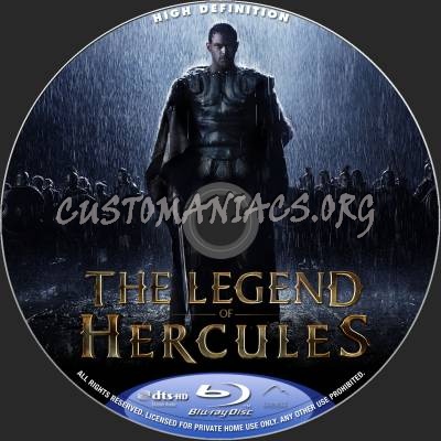 The Legend Of Hercules blu-ray label