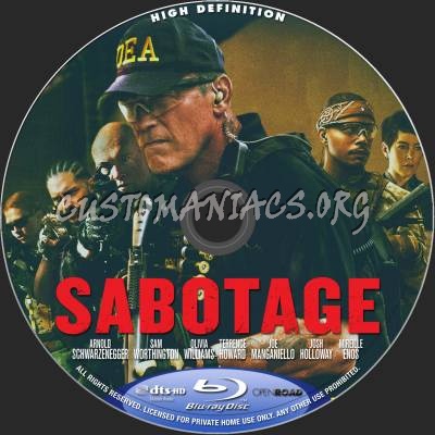 Sabotage blu-ray label