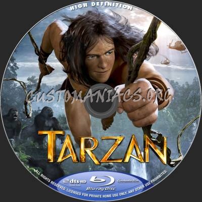 Tarzan (2014) blu-ray label