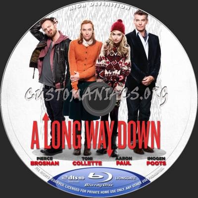 A Long Way Down blu-ray label