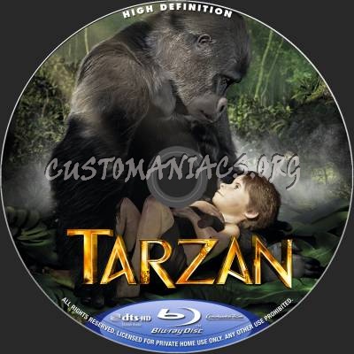 Tarzan (2014) blu-ray label