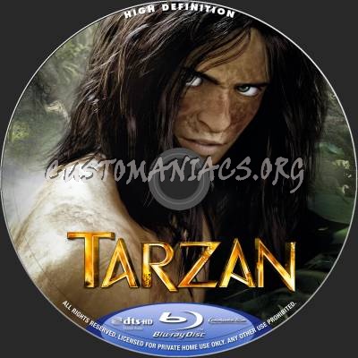 Tarzan (2014) blu-ray label