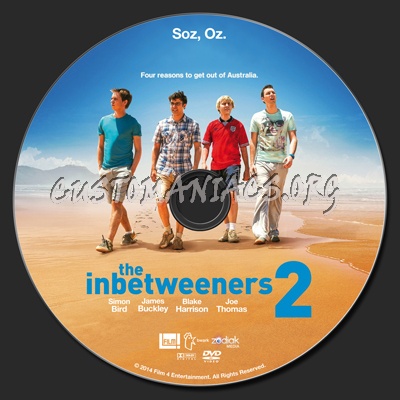 The Inbetweeners 2 dvd label