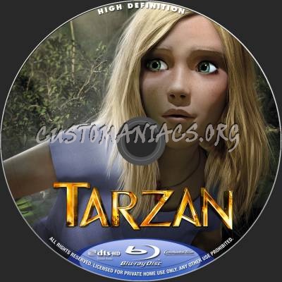 Tarzan (2014) blu-ray label