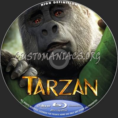 Tarzan (2014) blu-ray label