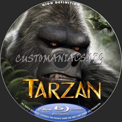 Tarzan (2014) blu-ray label