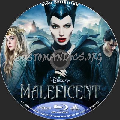 Maleficent blu-ray label