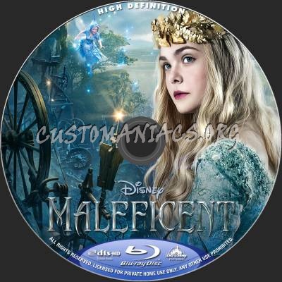 Maleficent blu-ray label