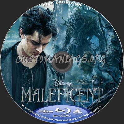 Maleficent blu-ray label