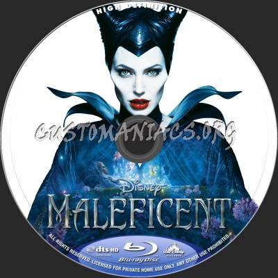 Maleficent blu-ray label