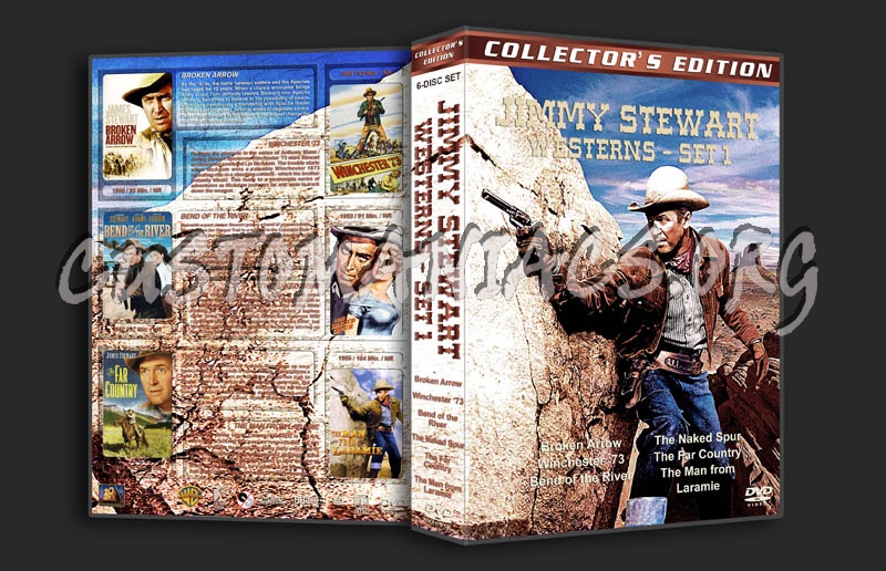 Jimmy Stewart Westerns - Set 1 dvd cover