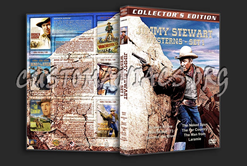 Jimmy Stewart Westerns - Set 1 dvd cover