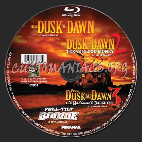 From Dusk Till Dawn Trilogy blu-ray label - DVD Covers & Labels by ...