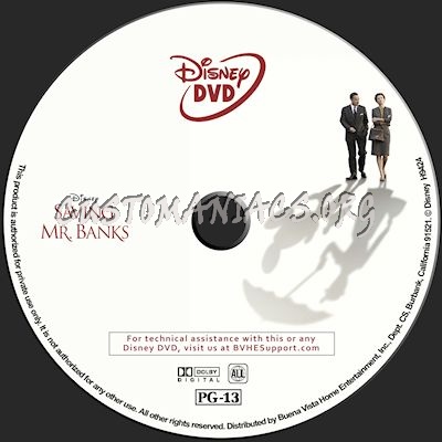 Saving Mr. Banks dvd label