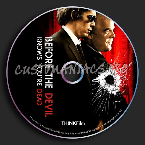 Before The Devil Knows You're Dead dvd label