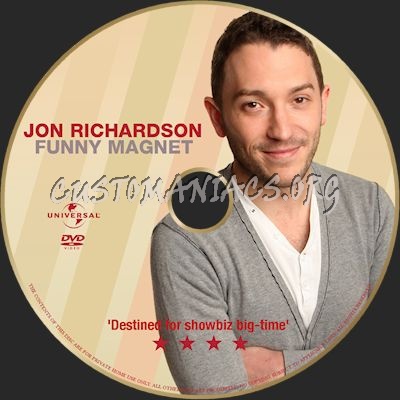 Jon Richardson Funny Magnet dvd label